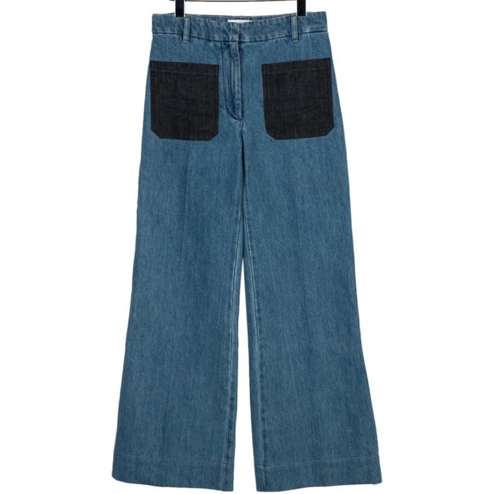 Victoria Beckham High Rise, Wide Leg Jeans - Size US 27